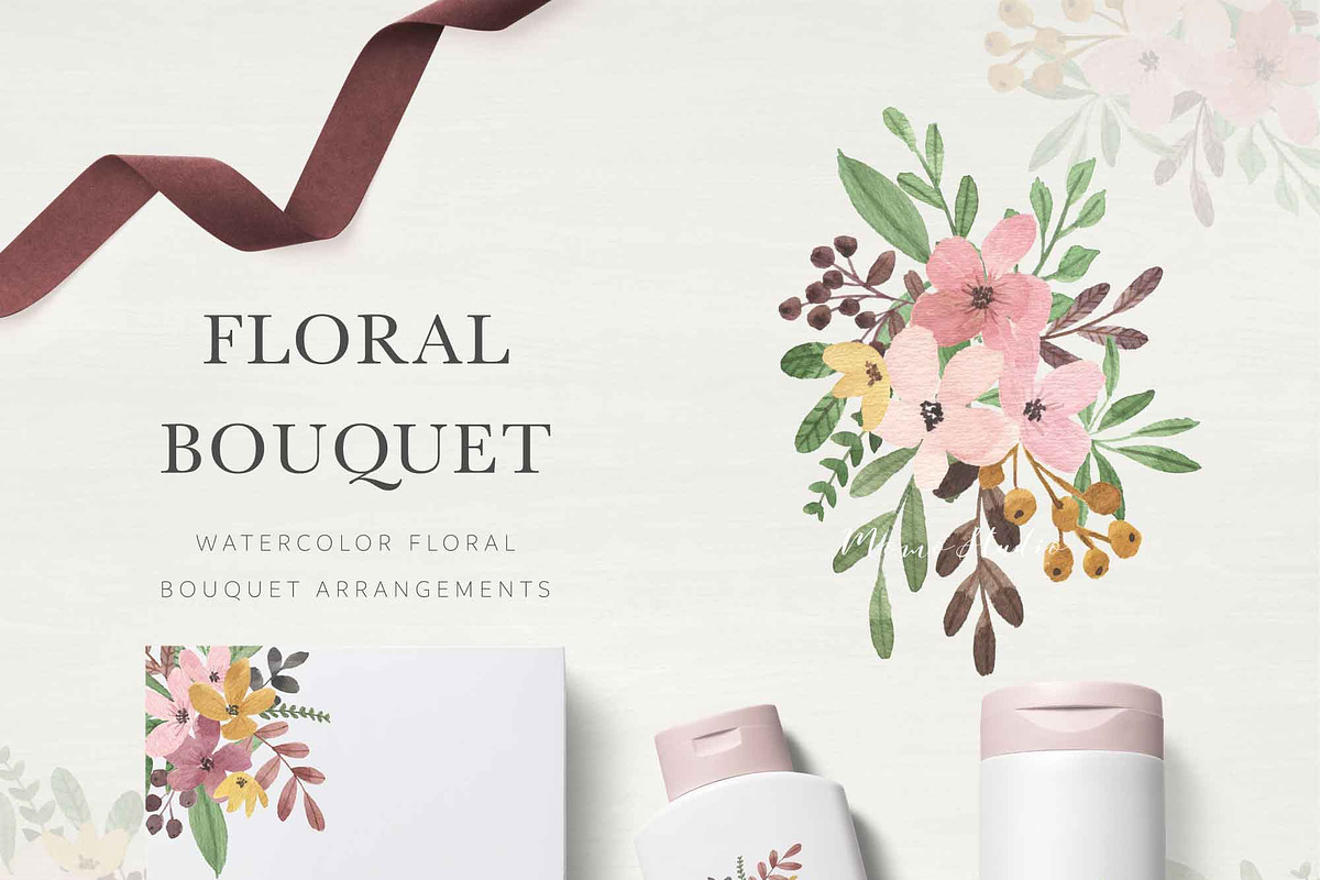 WILD BLOOMS - Watercolor Florals, a Decorative Illustration by Momo Studio (Photo 2 of 13)