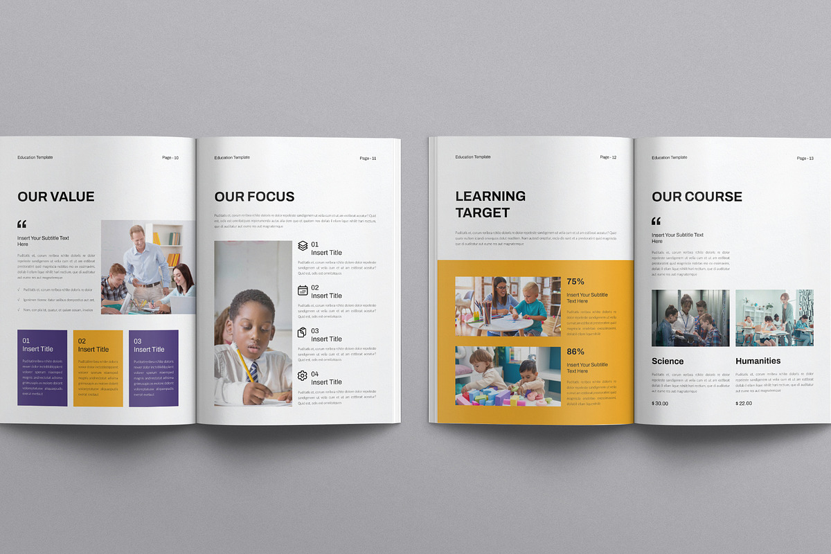 Education Template, a Brochure Template by E-Type (Photo 5 of 7)