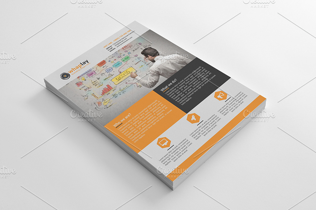 Corporate Flyer- MS word, a Flyer Template by Cristal Pioneer (Photo 3 of 17)