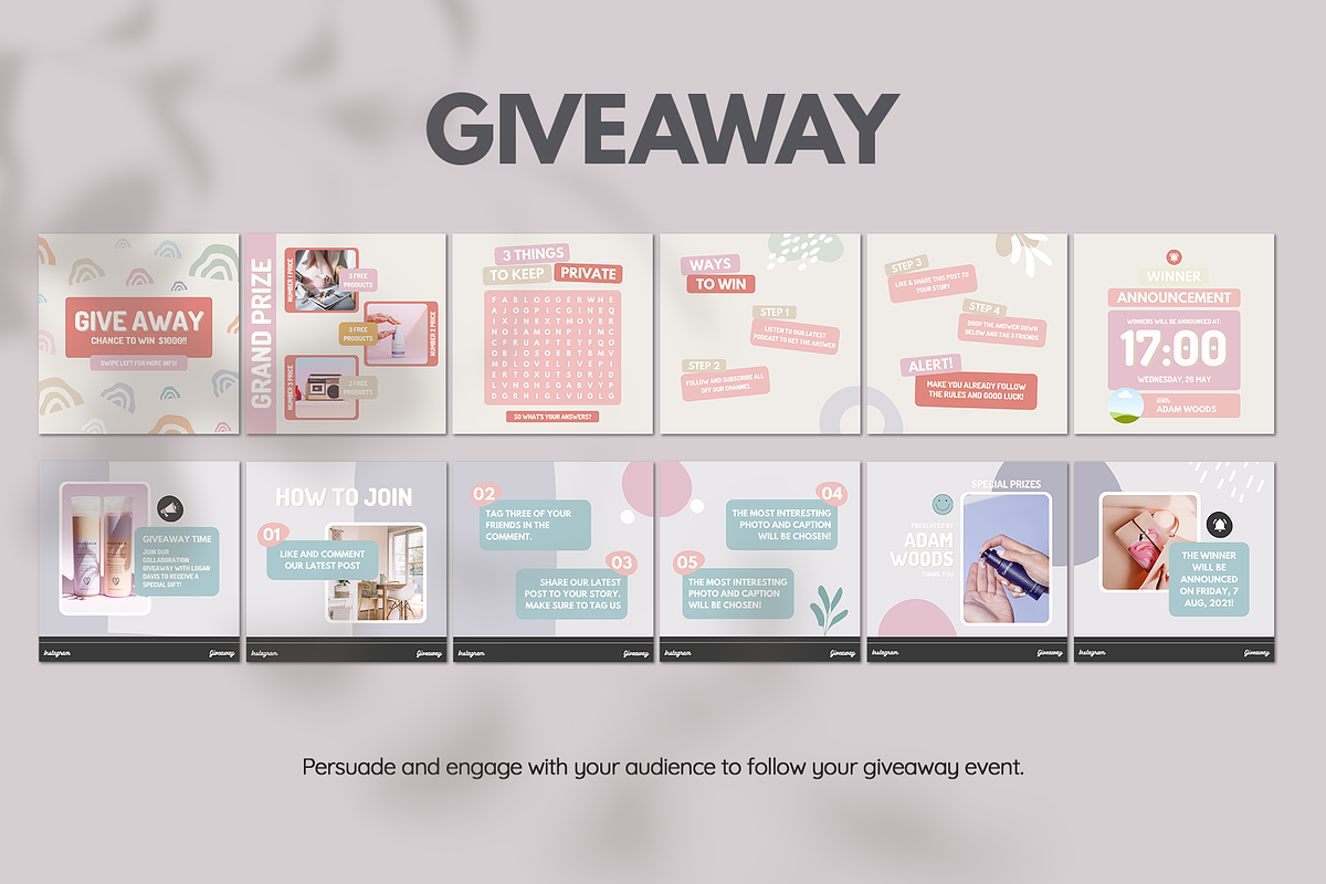 Instagram Carousel Growth Hacks, a Social Media Template by Analogi Studio (Photo 10 of 23)