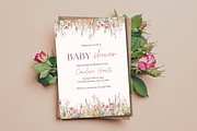 Baby Shower Invitation Template, an Invitation Template by SimoDigitalArt (Thumbnail 5 of 10)