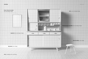 Kitchen Cupboard Mockup 5FFv.13