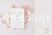 Romantic Rose 5x7 Card Mockup, a Product Mockup by MoMockups (Thumbnail 1 of 4)