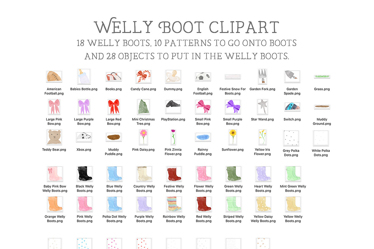 Welly Boot Clipart Family Creator, an Illustration by CommercialCliparts (Photo 2 of 3)