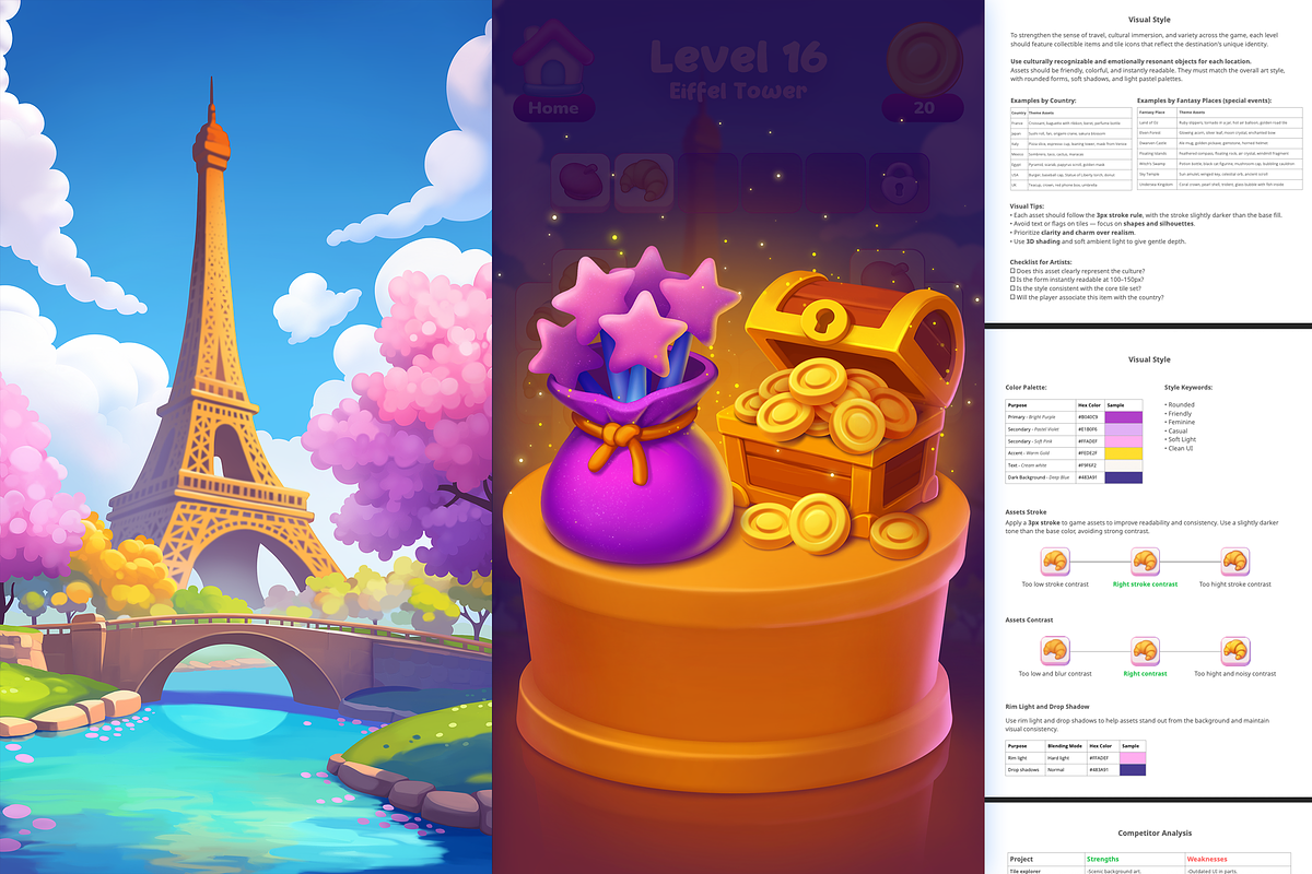 Soft charm Match 3 game assets, a Graphic by illusign (Photo 3 of 3)
