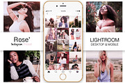 Rose Gold Instagram Blogger Preset, a Preset Add-On by Design Aesthetic (Thumbnail 1 of 6)