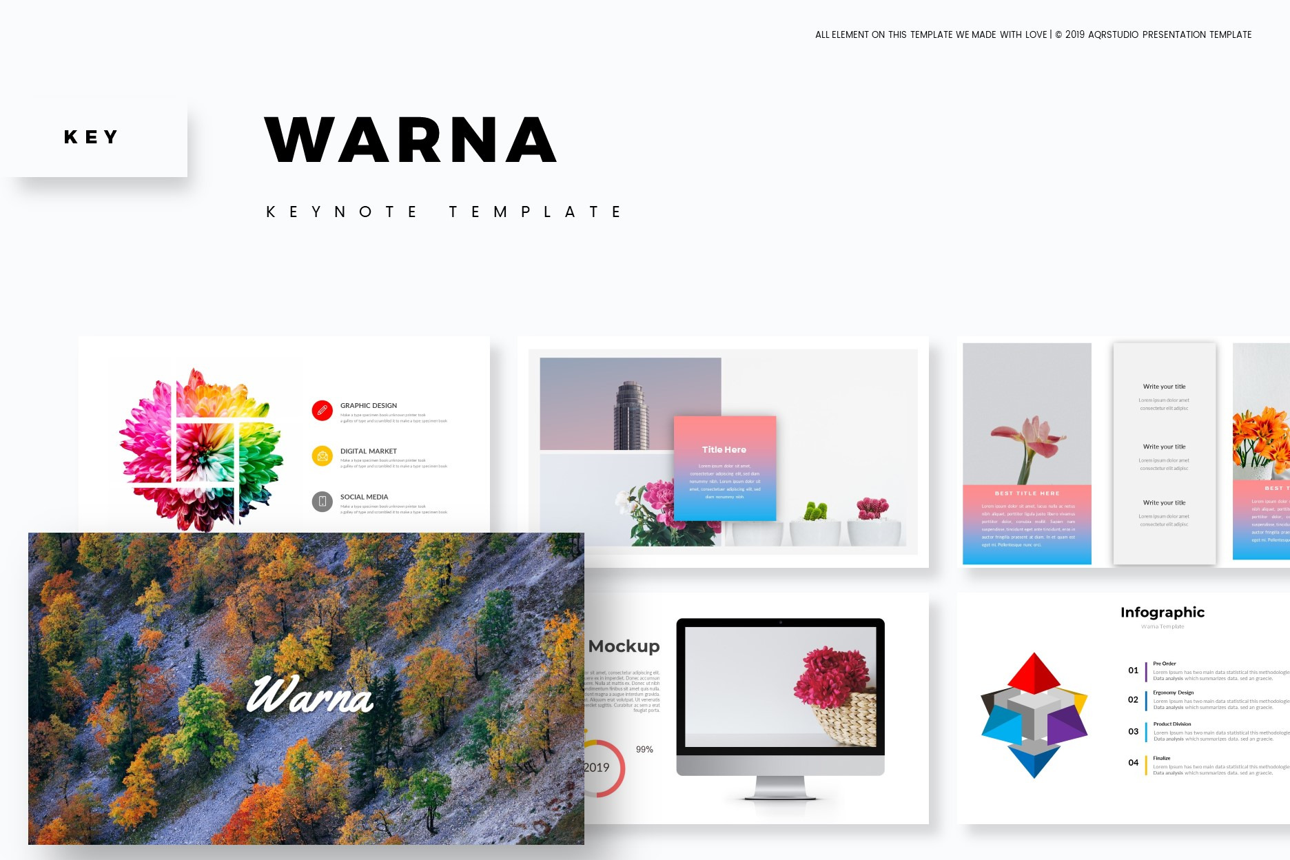 Warna - Keynote Template, a Presentation Template by AQR Studio