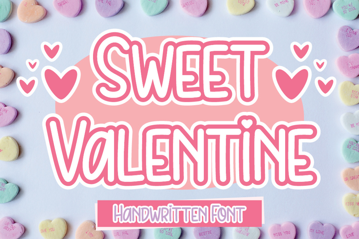 Sweet Valentine Font, a Font by Cherryline Master (Photo 1 of 5)