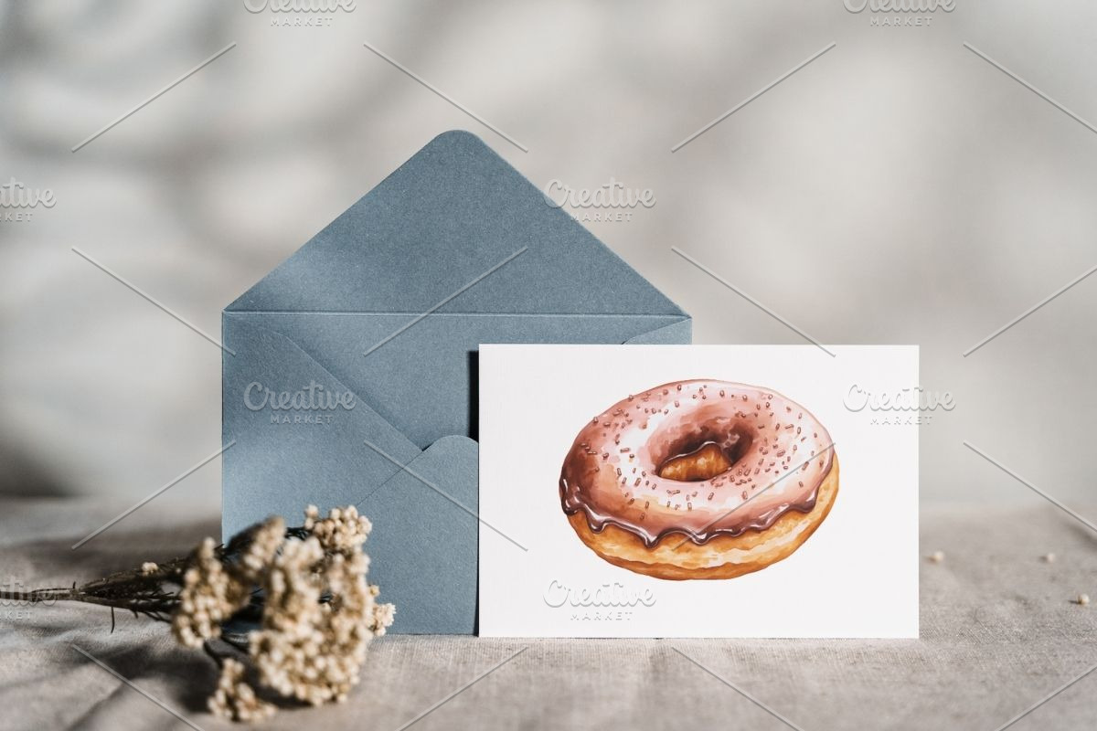 Watercolor Snacks & Drinks Clipart, a Food Illustration by Gloria Designed It (Photo 5 of 6)