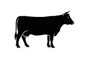 Farm Cow Silhouette Vector Bundle, an Illustration by Designs_River (Thumbnail 28 of 51)