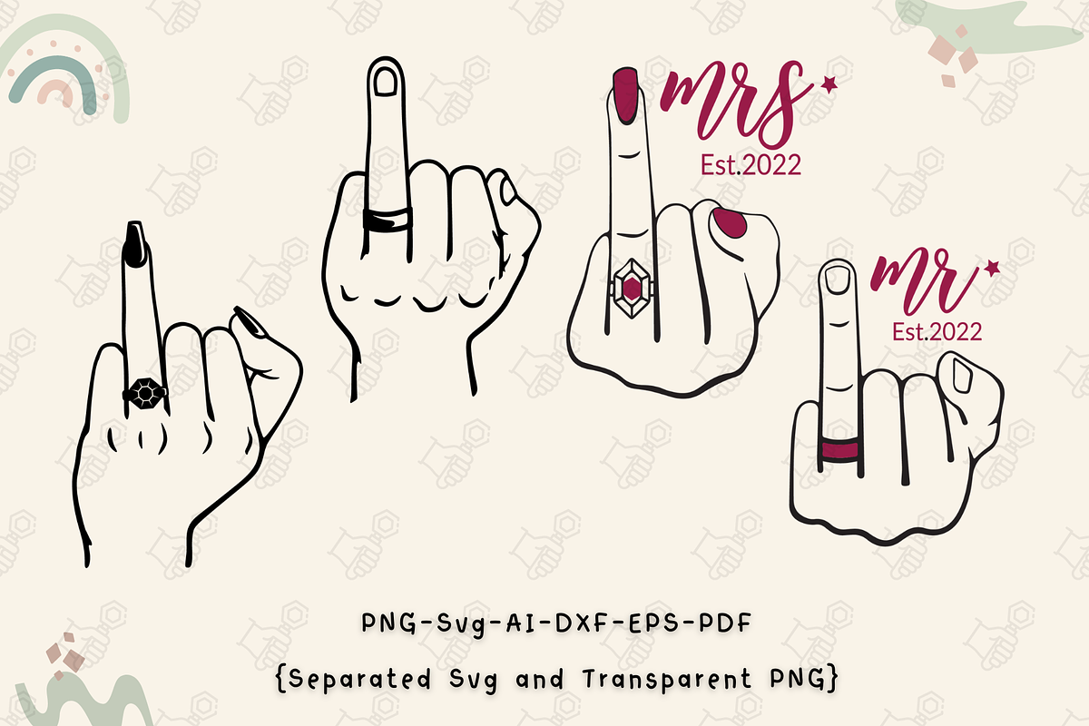 Wedding Finger Engagement Ring SVG, a Graphic by Cheerful World