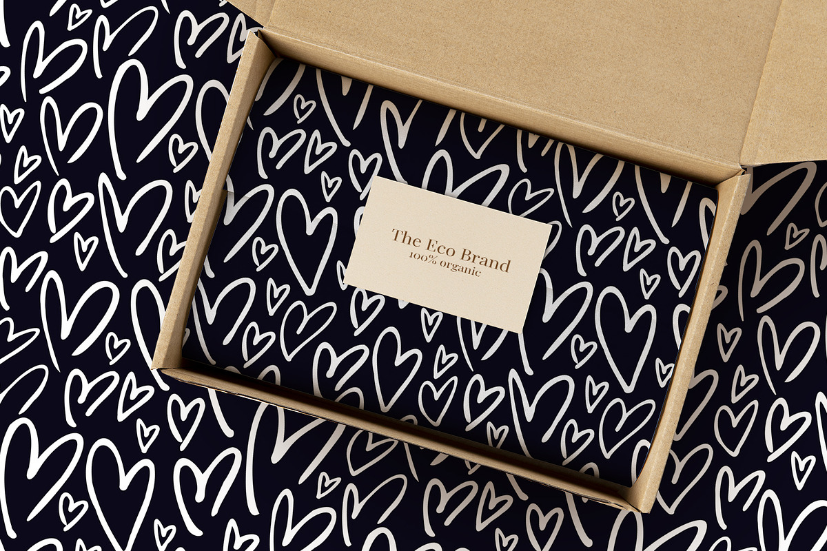 Outline Hearts, a Pattern Graphic by MalyskaStudio (Photo 6 of 10)