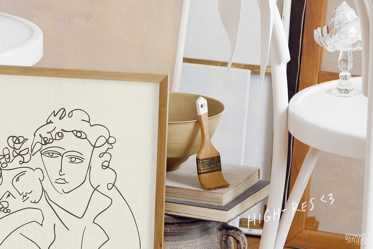 THE NEW COTTON | art & print mockup, a Household Mockup by Stykke Studio (Photo 3 of 9)