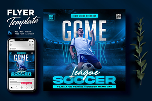 Soccer Flyer Template, a Flyer Template by Hubzway