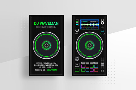Prime DJ Business Card Template, a Business Card Template by vinyljunkie