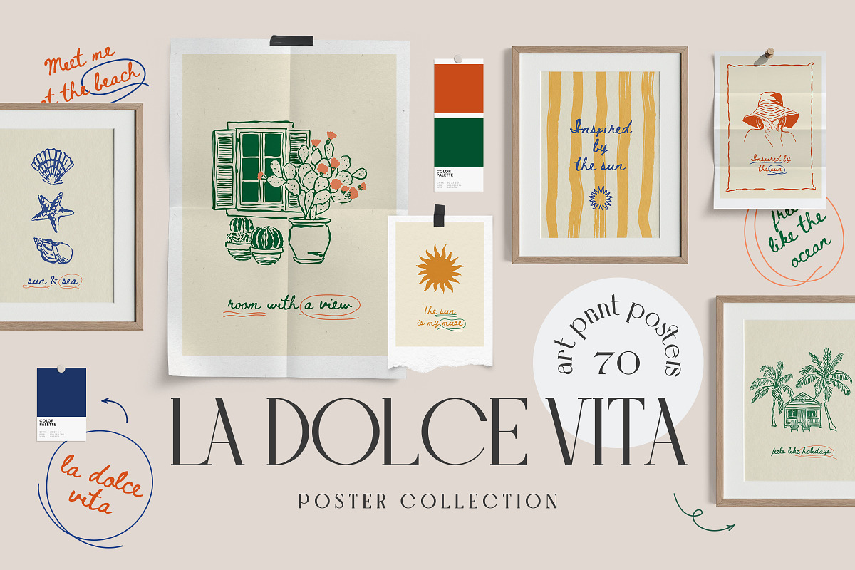 La Dolce Vita Prints Posters, an Object Graphic by iStar Design (Photo 1 of 13)