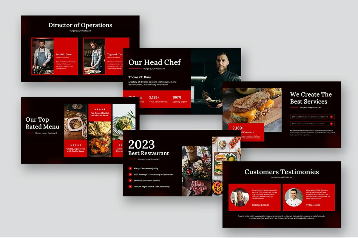 Luxury Restaurant Powerpoint, a Presentation Template by Fit-tee (Photo 8 of 10)