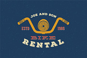 9 Vintage Bicycle Logos/Badges Set, a Branding & Logo Template by Createvil (Thumbnail 5 of 5)