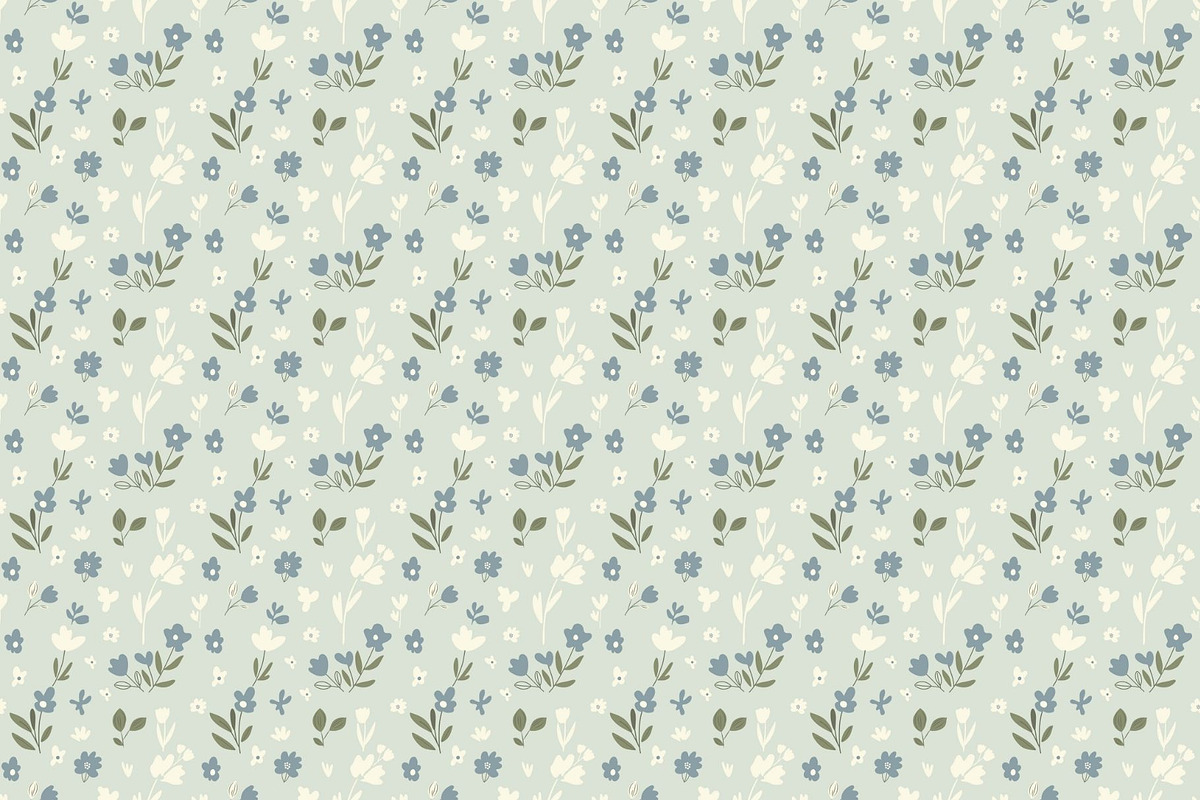 Soft Meadow Floral Pattern Pack, a Pattern Graphic by ItsReksita Pattern (Photo 12 of 14)