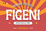 Figeni - Retro Display Font, a Handwritten Font by trabaskriya (Thumbnail 1 of 8)