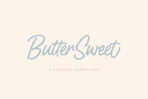 ButterSweet Smooth Script Font