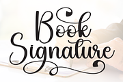 Book Signature | Script Font, a Handwritten Font by Scratchones (Thumbnail 1 of 9)