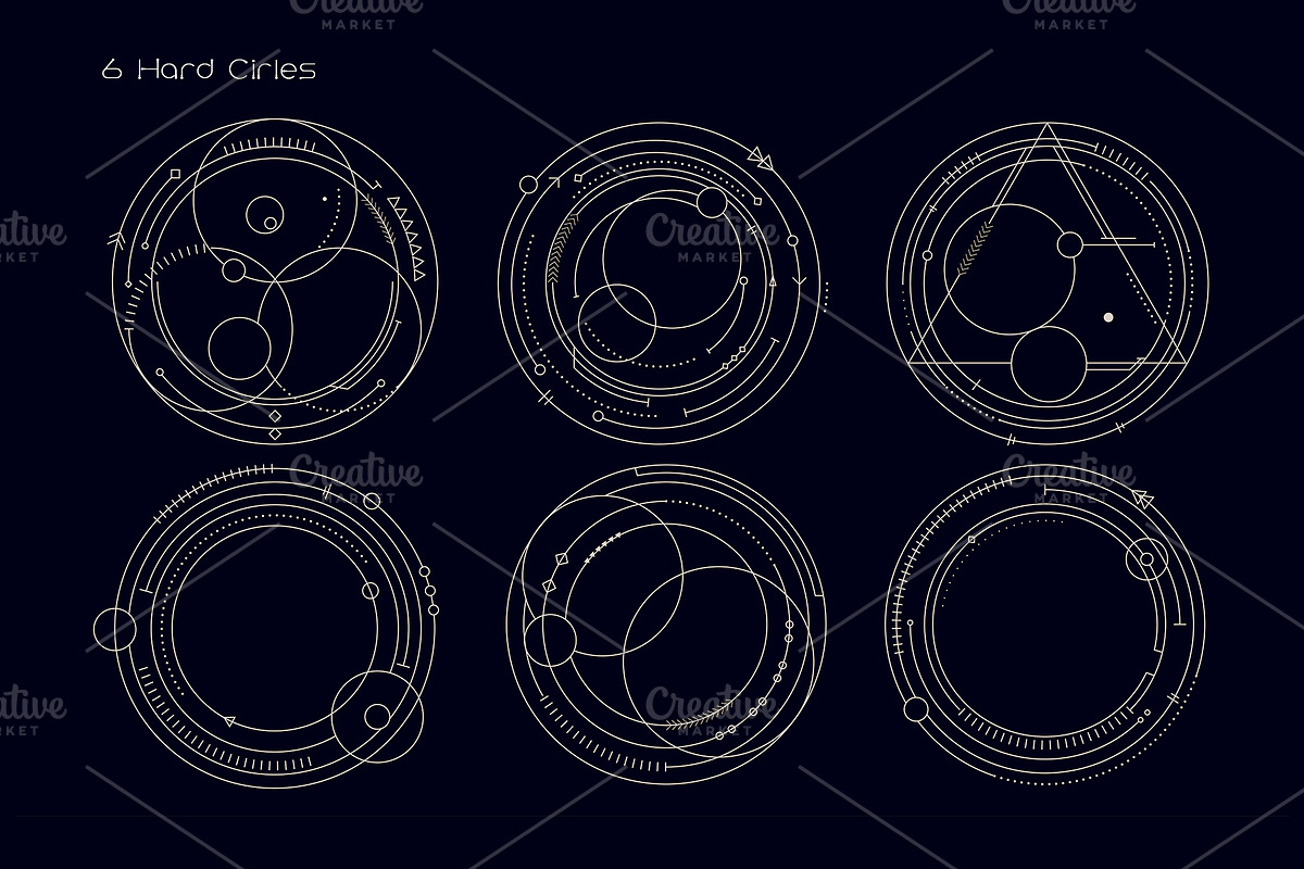 Tribal UI Set, an Object Illustration by Olga Ryzychenko (Photo 11 of 13)