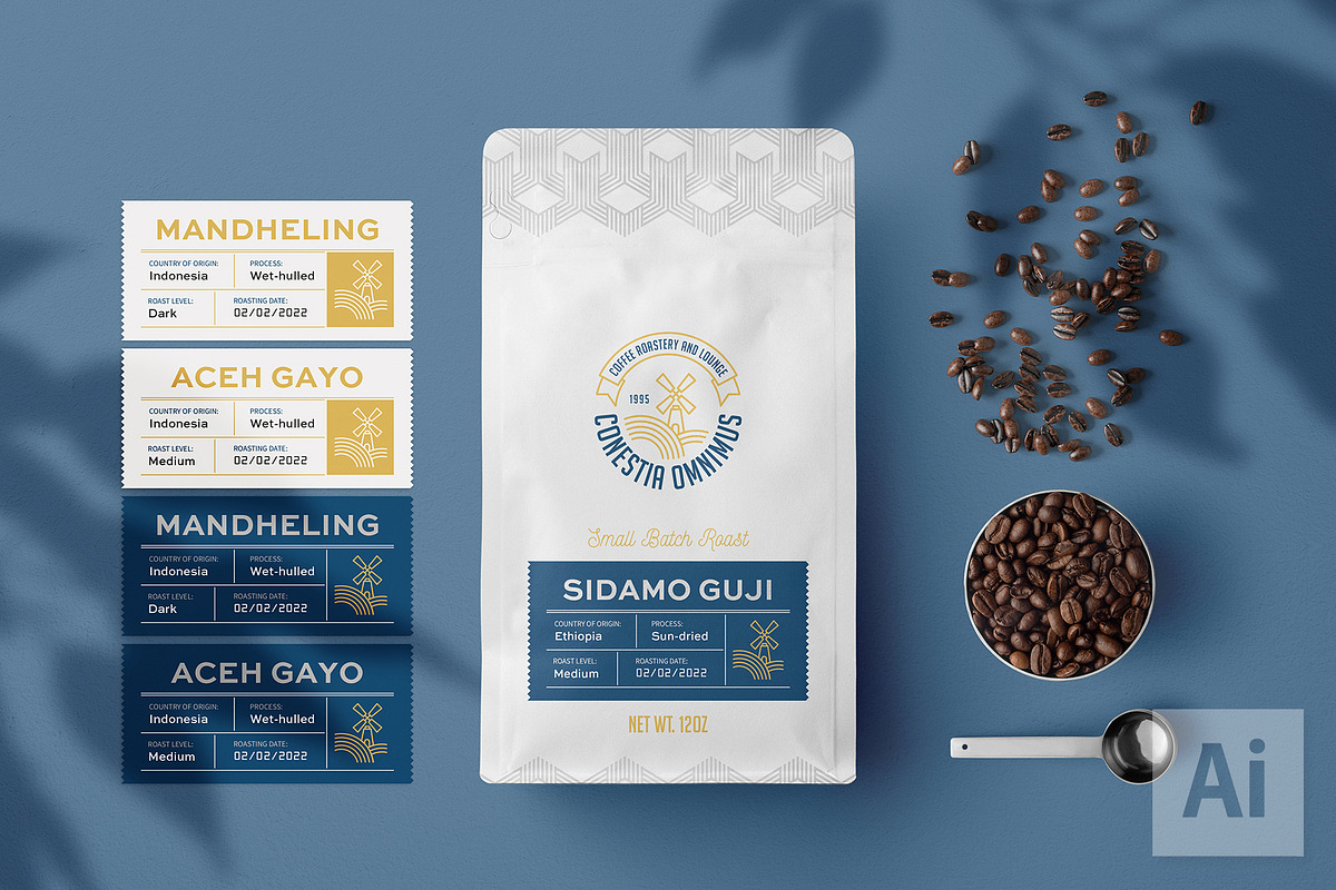 Conestia Omnimus Special Coffee Bag, a Marketing Template by fisihsani (Photo 1 of 8)