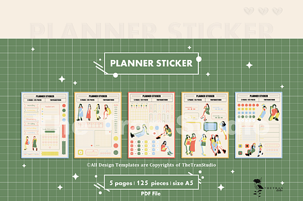 Fashion Planner Sticker Digital Prod