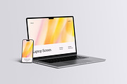 Phone And Laptop Mockup, a Device Mockup by Riel Concept (Thumbnail 4 of 8)