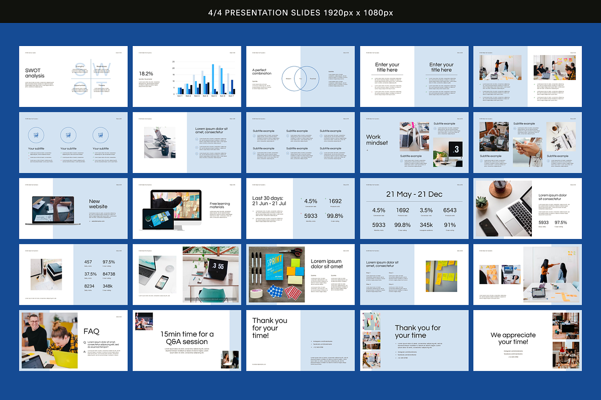 101 Slide Deck Business Presentation, a Presentation Template by Studio K (Photo 6 of 7)