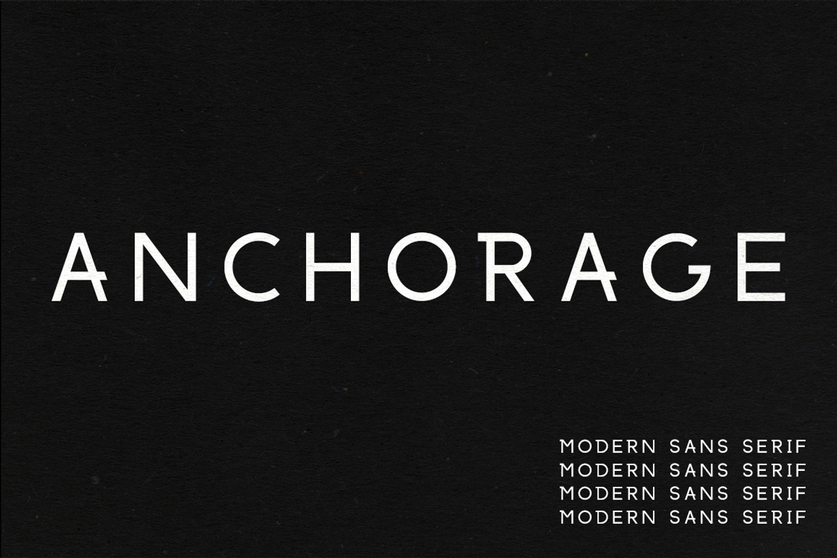Anchorage | A Modern Sans Serif