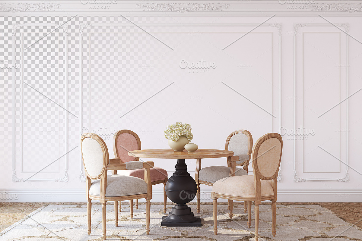 FRENCH STYLE Wall&Frame Mockups, a Poster Template by MyHomeMockups (Photo 6 of 12)