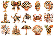 Leopard Coastal Summer Clipart PNG, an Illustration by OK Design (Thumbnail 3 of 6)