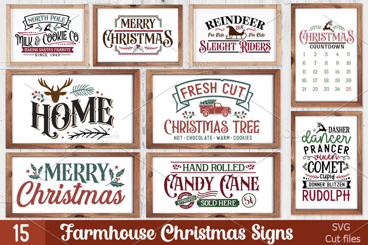 Christmas Farmhouse Making Signs, a Texture Graphic by Etcify (Photo 1 of 7)