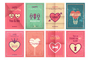 16 Vintage Valentines Day Cards, an Illustration by Lianella's Shop (Thumbnail 3 of 3)