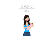 Mom & Baby Portrait Clip Art, a Person Illustration by Lauren Lesley Studio (Thumbnail 22 of 33)