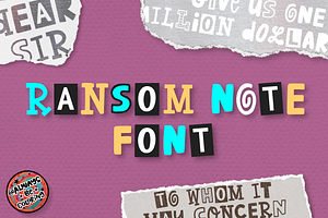 Ransom Note Font