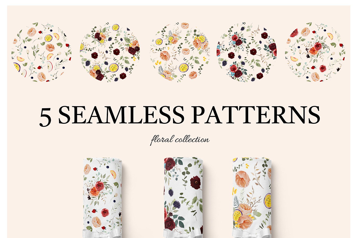 Autumn Floral Clipart Set, a Decorative Illustration by anastasiia.art (Photo 6 of 8)