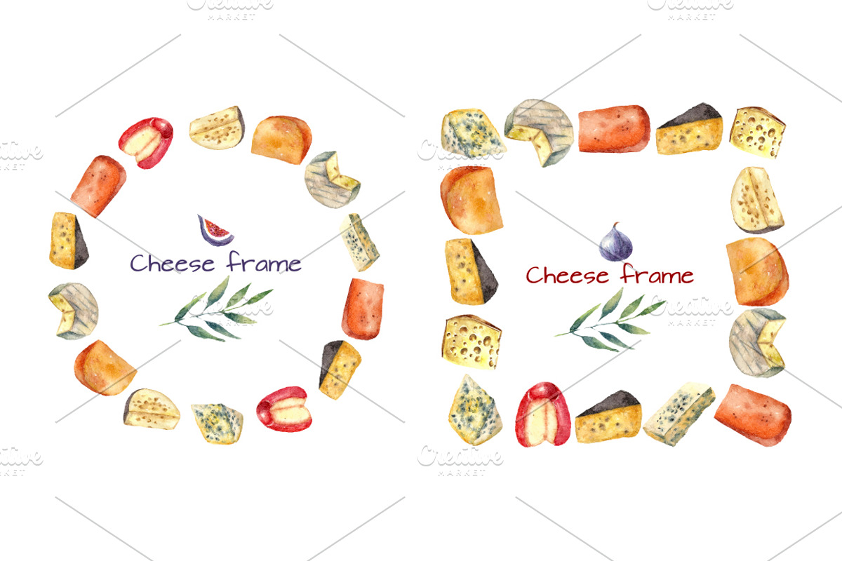 Wine and winery products watercolor, a Food Illustration by Vikeriya (Photo 5 of 8)