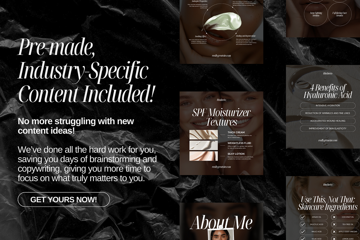Aesthetic Beauty Instagram Template, a Social Media Template by Xenié Creative (Photo 4 of 10)