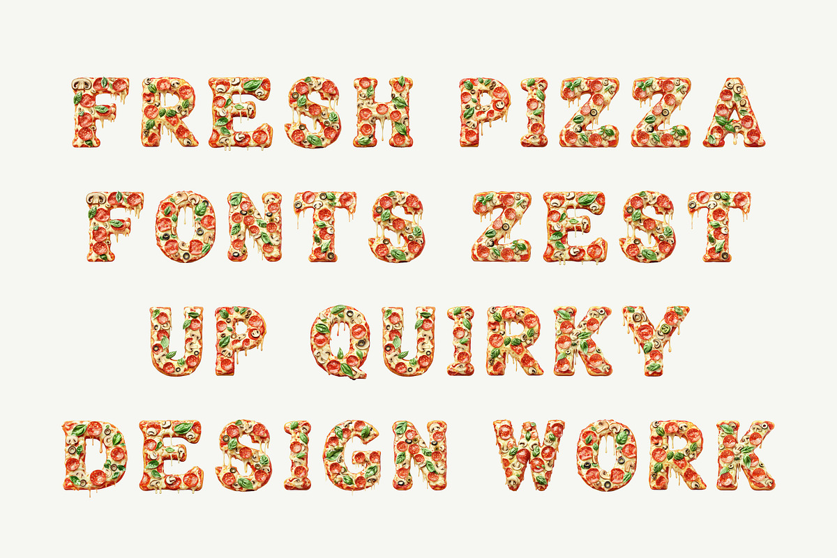 Pizza, a Symbol Font by Loudoun Design Co. (Photo 4 of 6)
