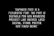 Exprons - Futuristic Space Font, a Sans Serif Font by Iqsiart Studio (Thumbnail 3 of 7)