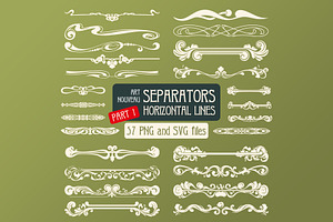 57 Art Nouveau Separators