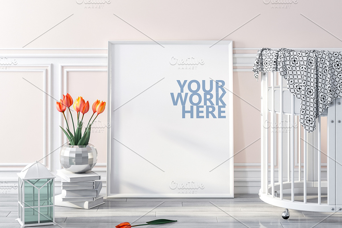 10 PSD frames mockup with flowers, a Books & Magazine Mockup by Radmila (Photo 6 of 8)