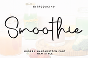 Smoothie | Script Font, a Handwritten Font by Scratchones (Thumbnail 1 of 8)