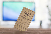 Kraft Paper Minimal Business Card, a Business Card Template by Marvel (Thumbnail 3 of 4)
