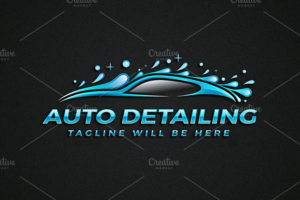 Car Wash Logo, Car Detailing Logo, a Branding & Logo Template by Nahid Hasan Nilim (Photo 3 of 7)