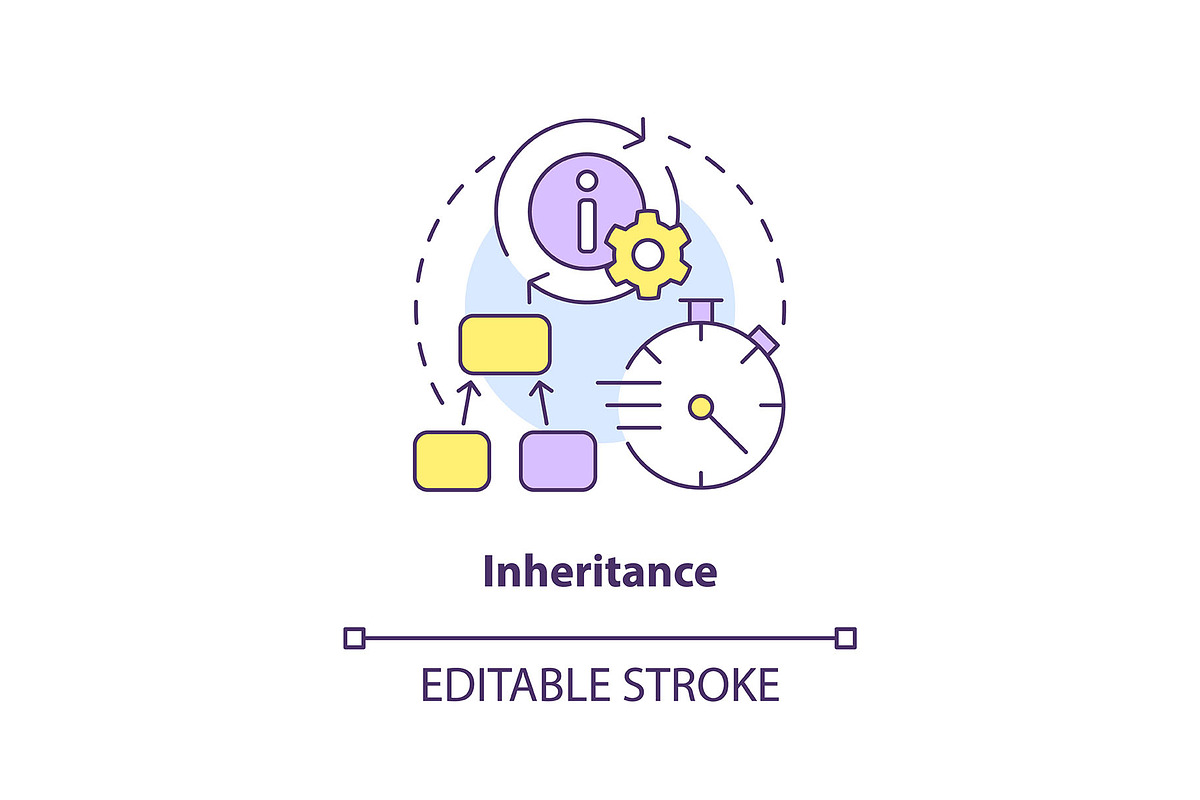 Inheritance concept icon, an Icon by IMG Visuals