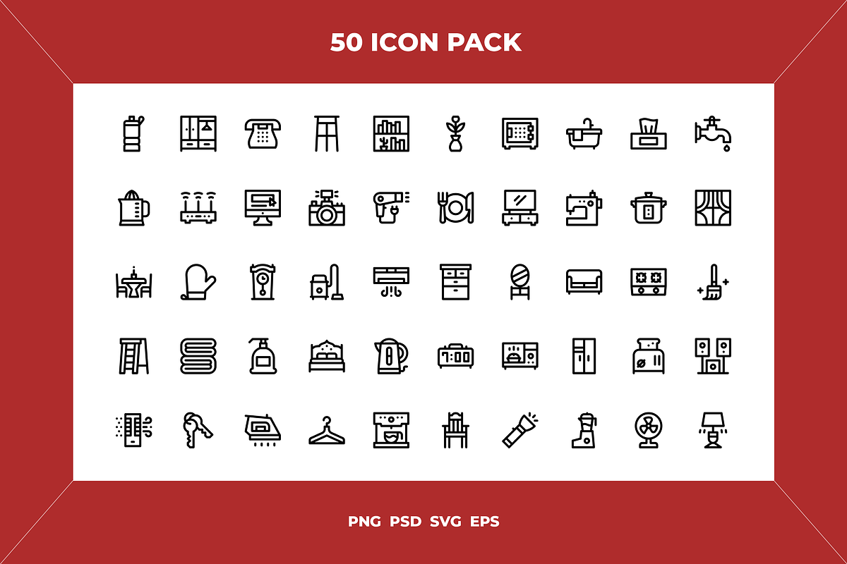 Households icons, an Outline Icon by Wencory (Photo 1 of 2)